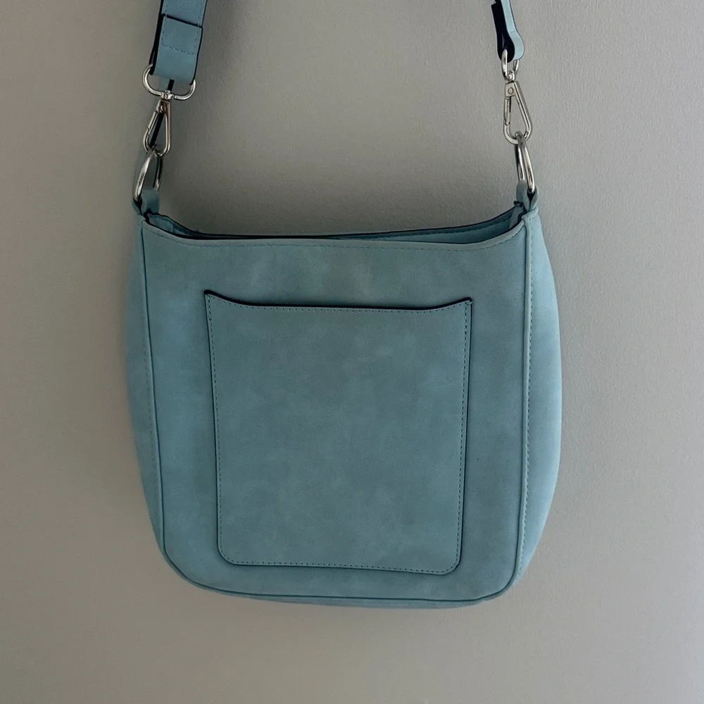Light Blue Crossbody Shoulder Bag - Picture 2 of 4